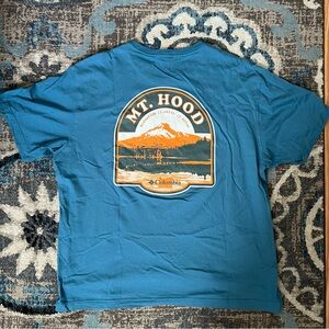 Columbia Teal Mt. Hood Men’s Graphic Tee Size XL